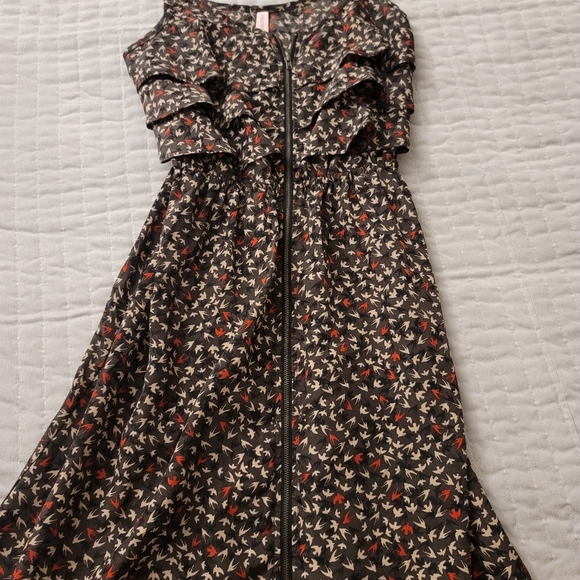 Full zip bird print dress - Picture 2 of 3